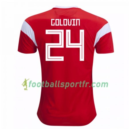 Tenue Russie Golovin 24 Domicile Coupe du monde 2018 Maillot de Foot